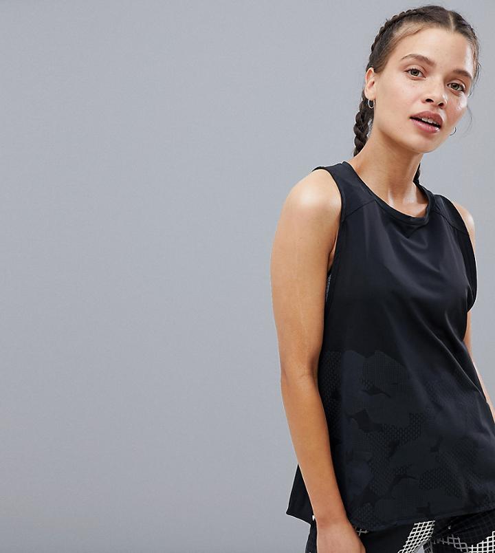 Adidas Training Low Back Tank In Black - Black