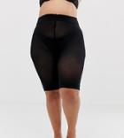 Asos Design Curve Anti-chafing Shorts - Black