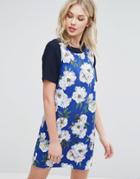 Oasis Floral Shift Dress - Multi