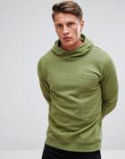 Jack & Jones Core Hoodie With High Neck And Pocket Details - Gray