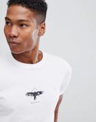 Asos Design T-shirt With Eagle Print - White