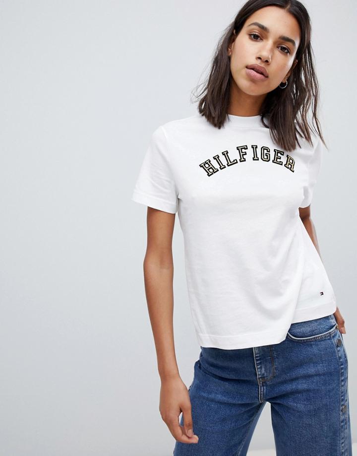Tommy Hilfiger High Neck T-shirt - White