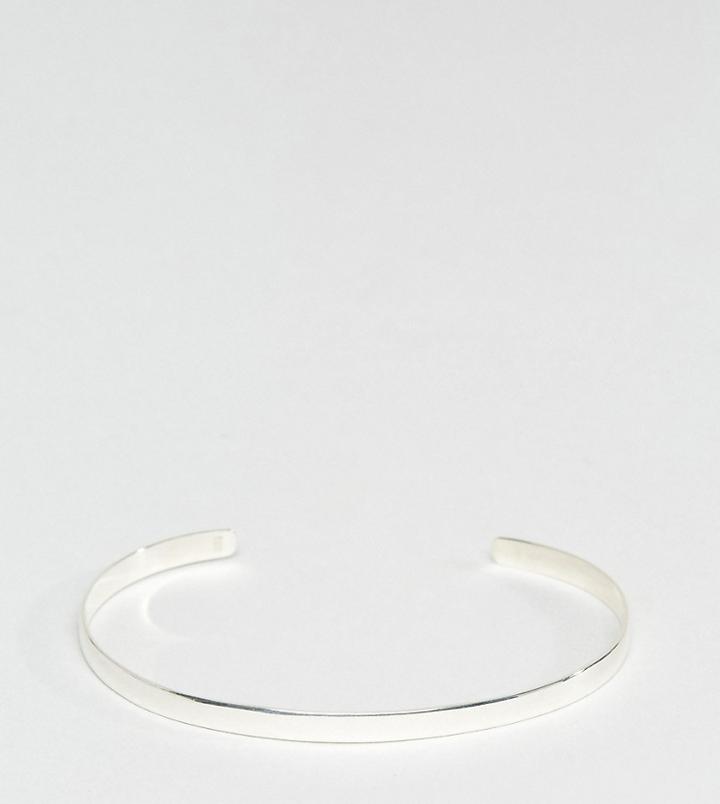 Designb Cuff Bangle Bracelet In Sterling Silver Exclusive To Asos