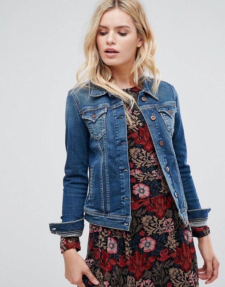 Pepe Jeans Thrift Denim Jacket - Blue