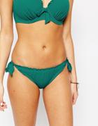 Pour Moi Splash Tie Side Bikini Bottoms - Emerald
