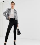 River Island Slim Leg Pants In Black - Black