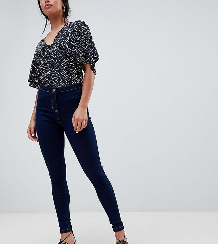 Parisian Petite Skinny Jeggings - Blue