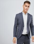 Jack & Jones Premium Suit Jacket In Super Slim Fit Gray - Gray
