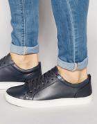 Kg By Kurt Geiger Lo Sneakers In Gray Leather - Gray