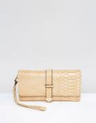 Yoki Fold Over Purse With Buckle - Gold