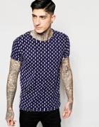 Scotch & Soda Allover Print T-shirt - Black