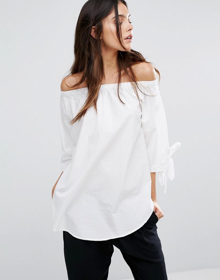 Vero Moda Off The Shoulder Top - White