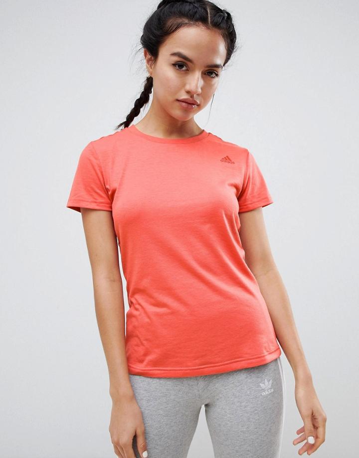 Adidas Freelift Prime T-shirt In Orange - Orange