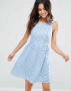 Louche Dustie Gingham Dress - Blue