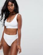 Zulu & Zephyr Etheral White Bralette Bikini Top - White