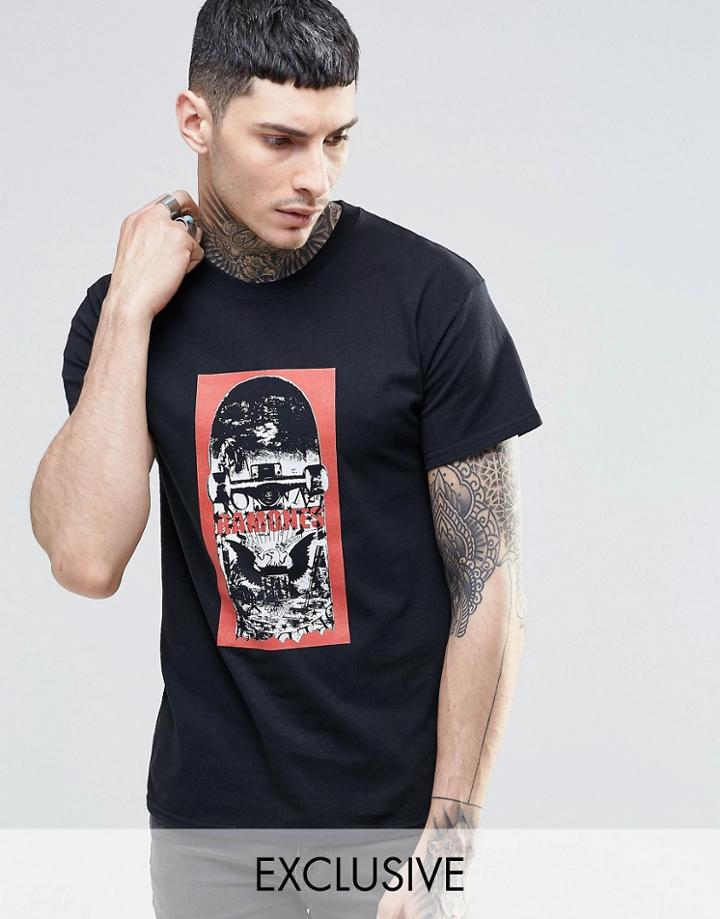 Reclaimed Vintage T-shirt With The Ramones Print - Black