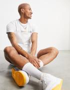 Calvin Klein Jeans Pride Rainbow Logo Slim Fit T-shirt In White