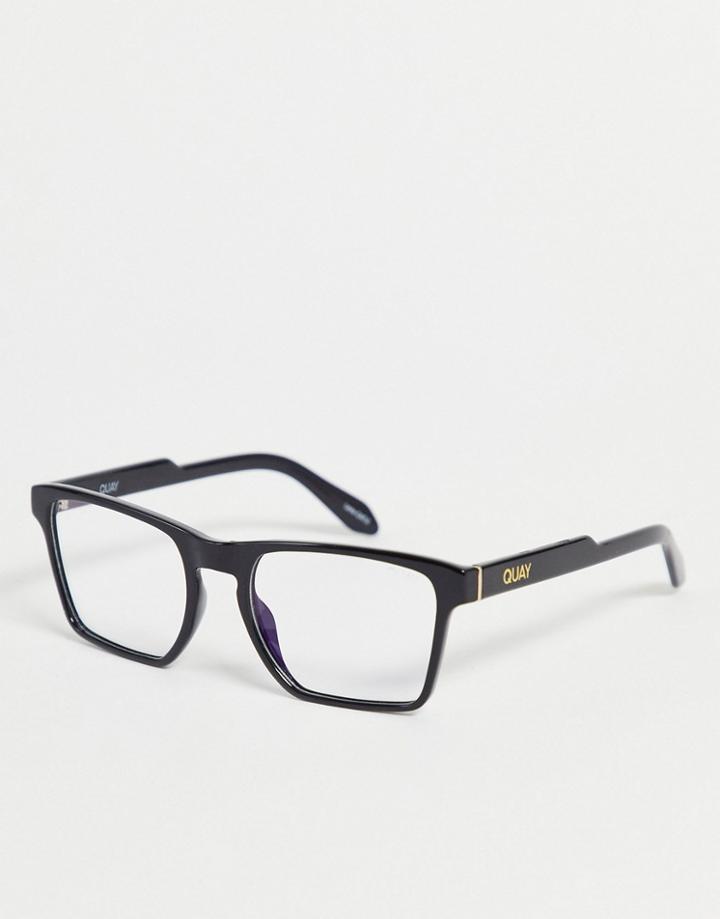 Quay Blue Light Sunglasses With Black Frame