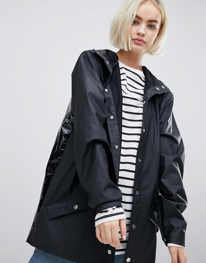 Rains High Shine Jacket - Black