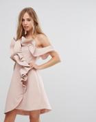 Keepsake Messages Mini Ruffle Dress - Pink