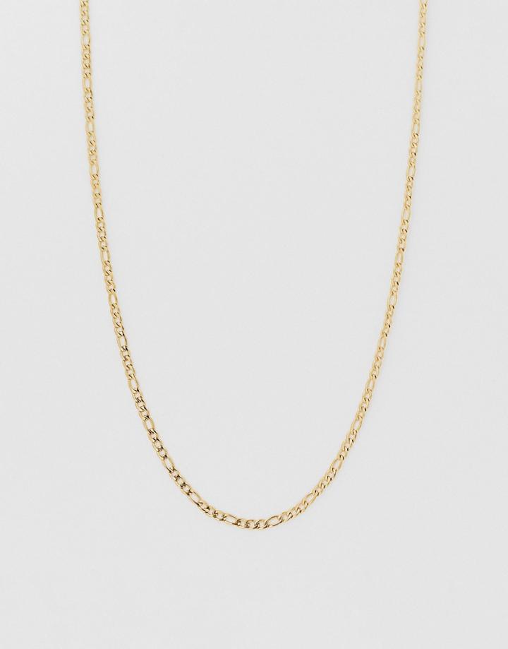 French Connection 3mm Fiargo Chain Necklace In Gold