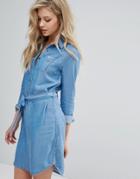 Lee Western Shirt Dress - Blue