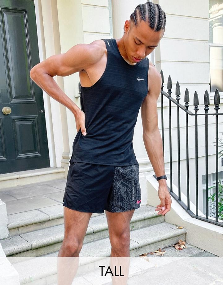 Nike Running Miler Tank Top In Black