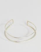 People Tree Fair Trade Silver Plated Cuff Bracelet - Silver