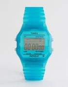 Timex Digital Watch In Blue - Blue