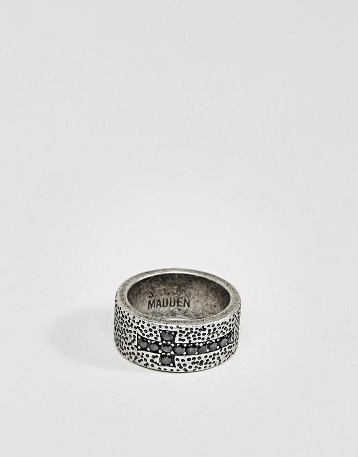 Steve Madden Cross Ring - Silver