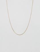Mister Micro Curb Necklace In Gold - Gold