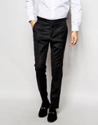 Hart Hollywood By Nick Hart 100% Wool Wide Leg Pants - Navy
