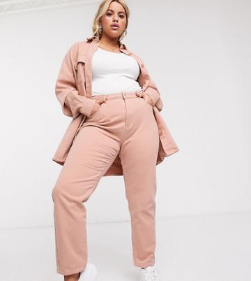 Missguided Plus Jeans In Pink