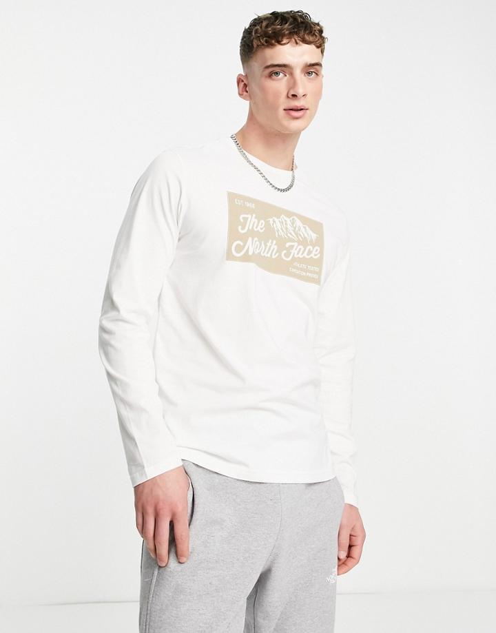 The North Face Image Ideals Long Sleeve T-shirt In White
