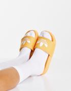 Adidas Originals Adilette Lite Slides In Hazy Orange