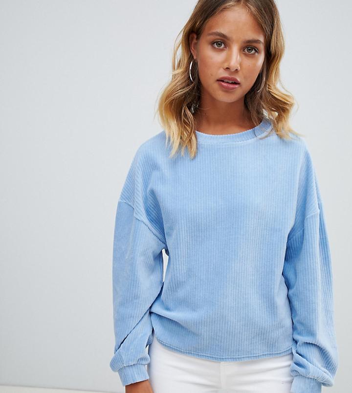 New Look Rib Cord Balloon Sleeve Sweater
