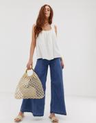 Free People Extreme Wide Leg Jeans-blue