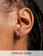 Kingsley Ryan Sterling Silver 12mm Wrap Hoop Earrings