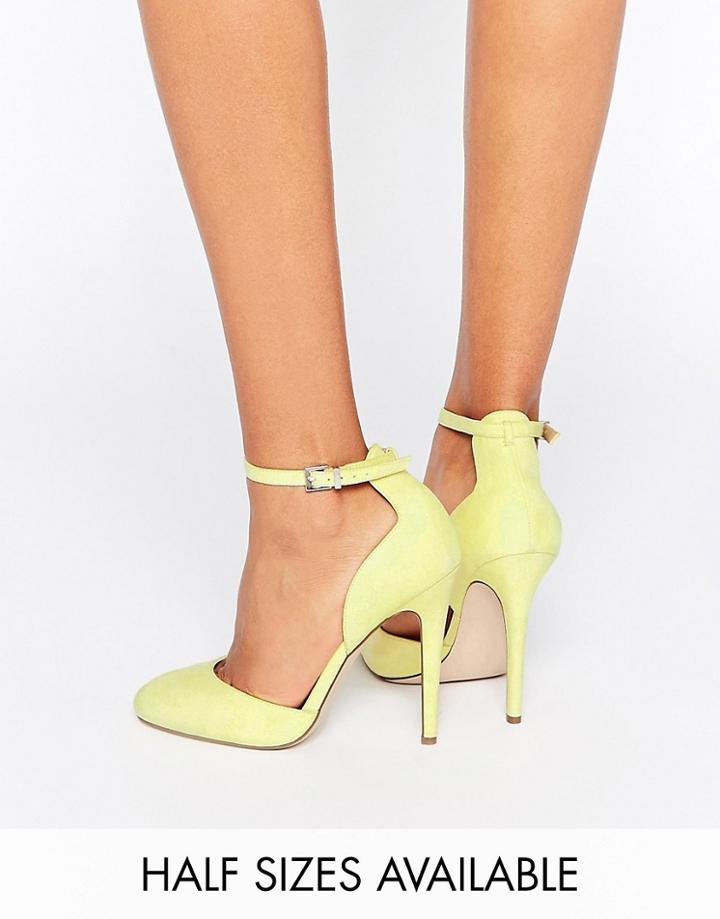 Asos Playwright High Heels - Pale Yellow