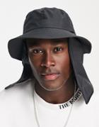 The North Face Flyweight Bucket Hat In Charcoal-gray