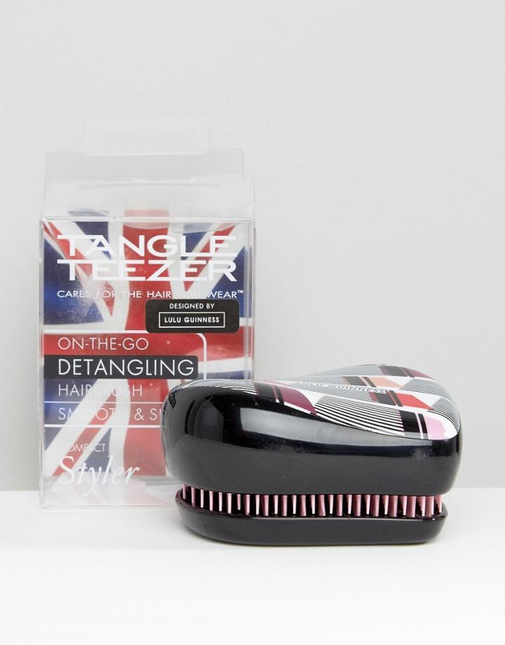 Tangle Teezer Compact Styler Hairbrush Lulu Guinness Lipsticks - Clear