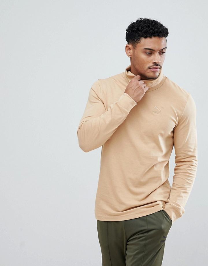 Puma Preppy Turtleneck Top - Tan