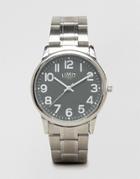 Limit Silver Bracelet Watch With Grey Dial Exclusive To Asos - Silver
