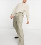 Collusion 90s Fit Baggy Pants In Stone Twill-neutral