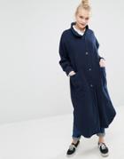 Monki Oversized Denim Jacket - Blue