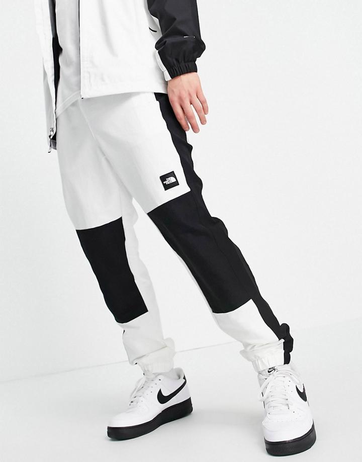 The North Face Black Box Track Pants In White/ Black