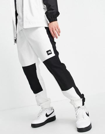 The North Face Black Box Track Pants In White/ Black