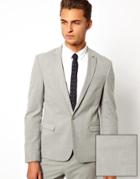 Asos Skinny Fit Suit Jacket In Gray