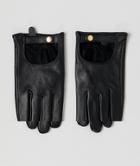Asos Design Leather Plain Gloves With Touch Screen - Black