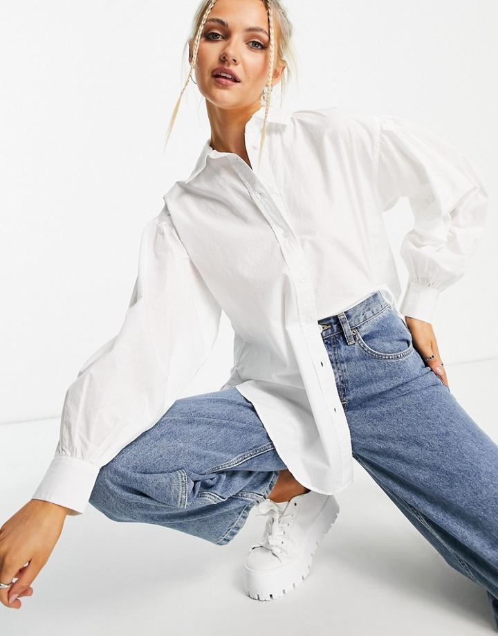 New Look Poplin Shirt In White